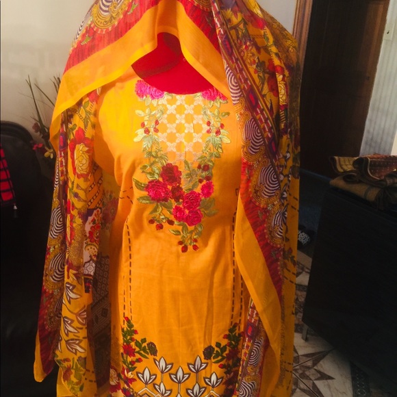 Desi dress and gold plated jewlery - Picture 4 of 10